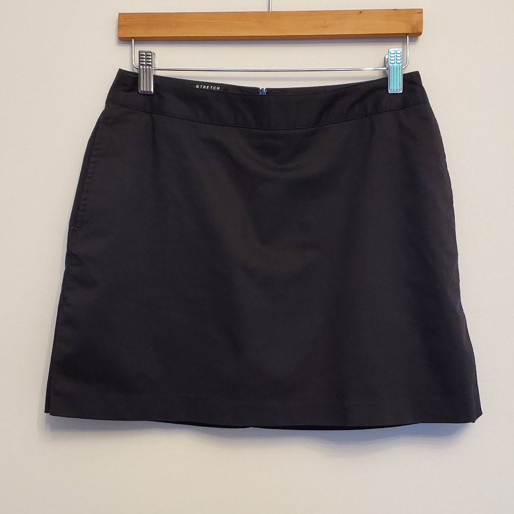 Adidas Black Stretch Sport Skort Skirt Sz 2